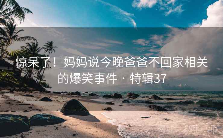 惊呆了！妈妈说今晚爸爸不回家相关的爆笑事件 · 特辑37  第2张